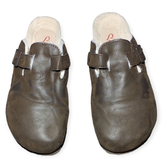 Brown Memory Foam Slippers sz 9 - Picture 1 of 9